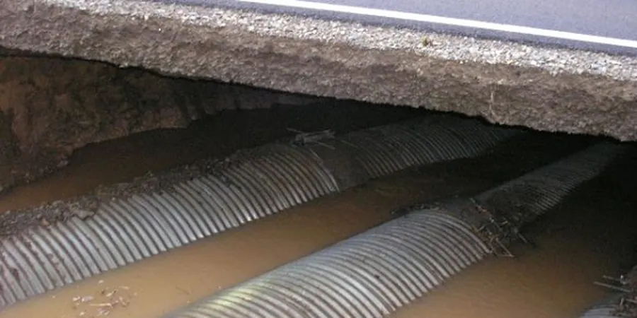 Illustrative image of Geotechnical road drainage in 