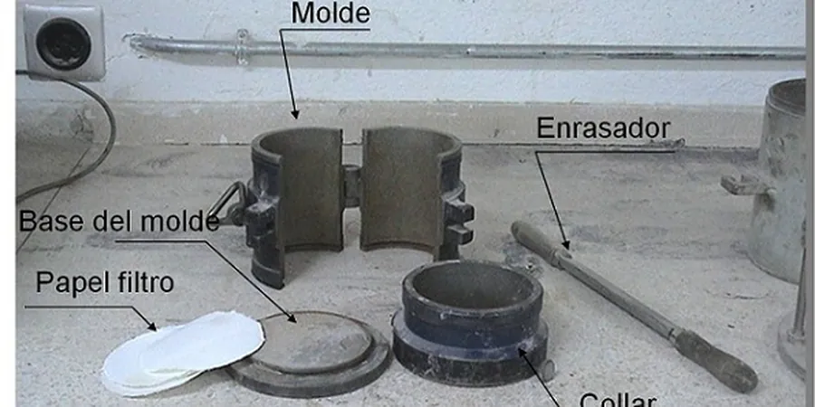 Illustrative image of Proctor test (Standard or Modified) in 