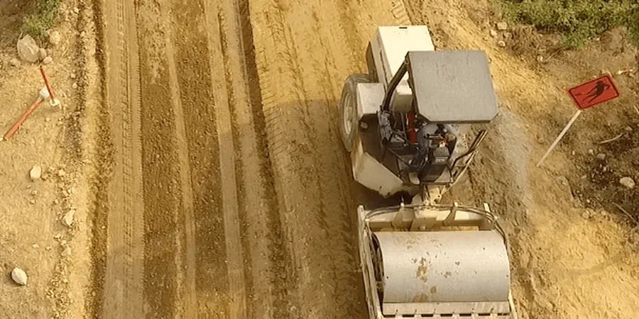 Illustrative image of Lime and cement stabilization in 