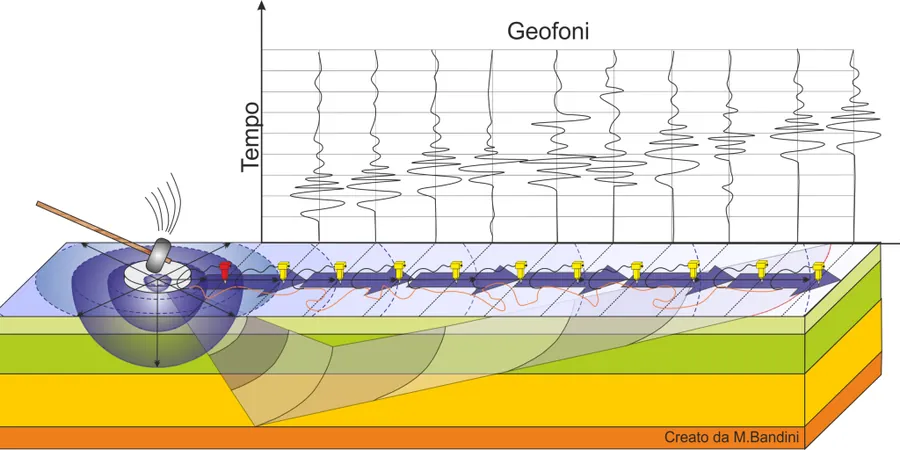 Illustrative image of MASW / VS30 (shear wave velocity) in 