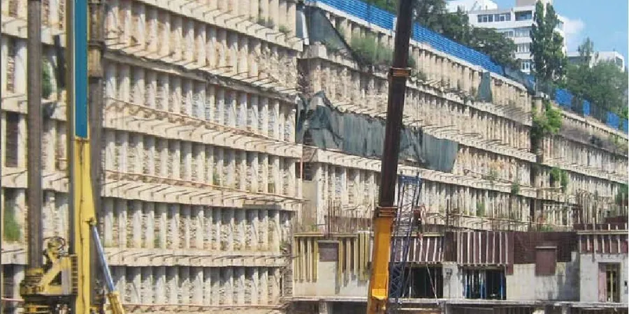 Illustrative image of Diaphragm wall design in 