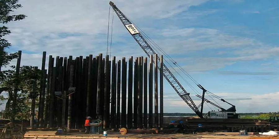 Illustrative image of Driven pile design in 